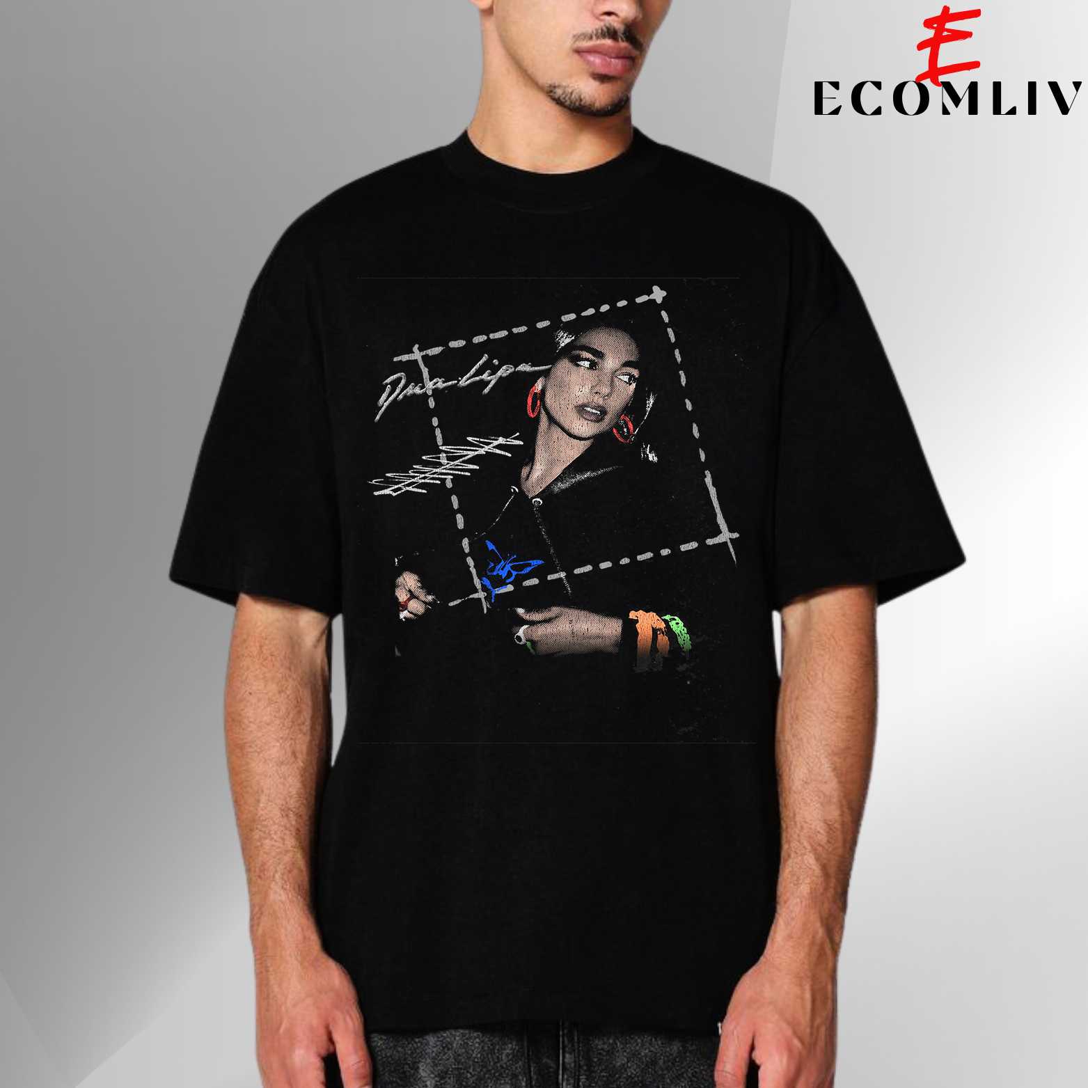 Dua Lipa Vintage Concert Tee, Unisex T Shirt, Streetwear Merch Style